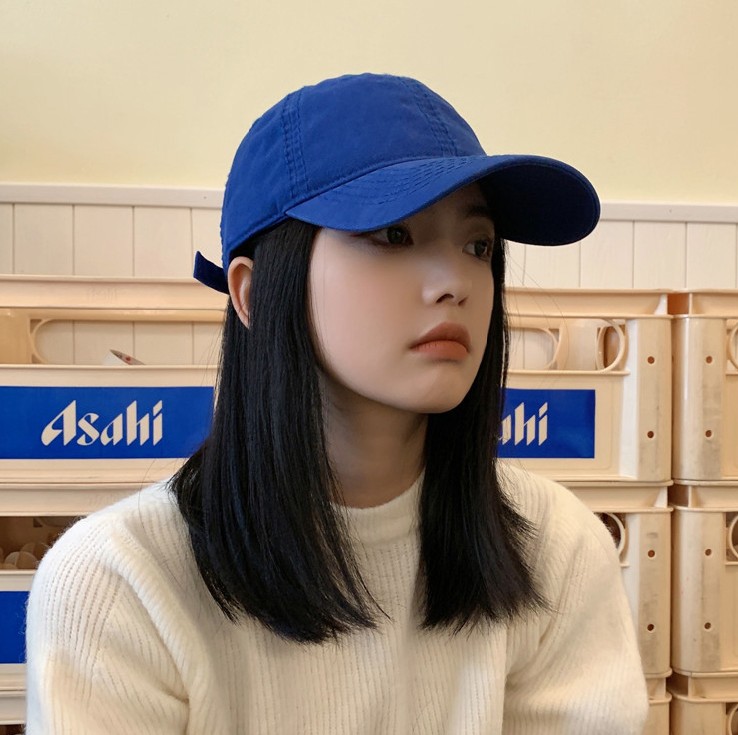 여자 무지 야구캡